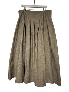 H&M Premium Collection A Line Full Tweed Maxi Skirt Size 15